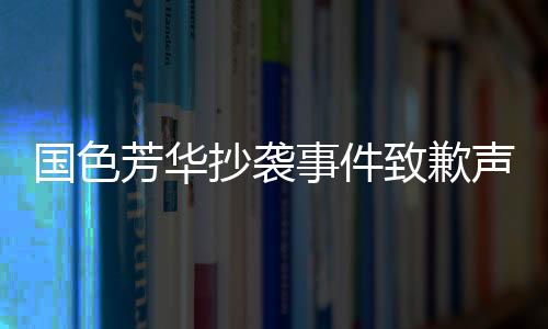 國色芳華抄襲事件致歉聲明與反思