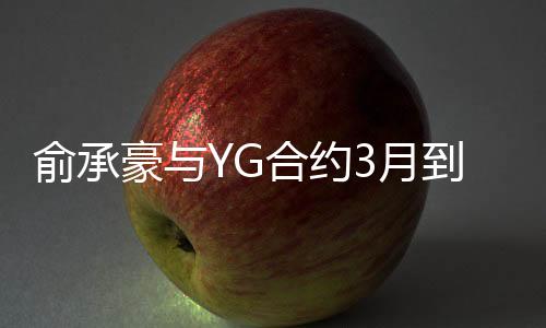 俞承豪與YG合約3月到期 決定不再續約