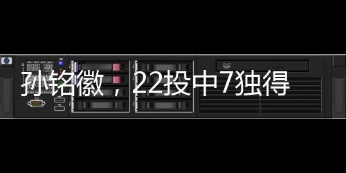 孫銘徽，22投中7獨得21分4板8助，展現全面實力