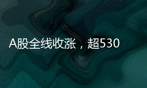 A股全線收漲，超5300股飄紅——股市全面回暖紀實